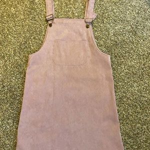 Pink overall dress